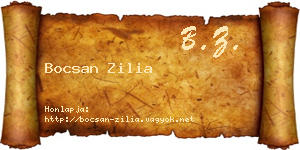 Bocsan Zilia névjegykártya